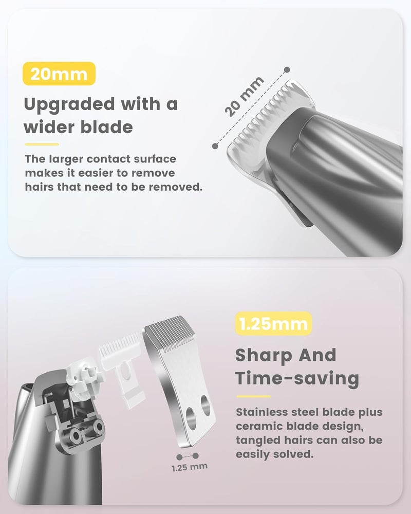 PAPMINI Cat Clippers with LED Display Light Sliver - Image 3